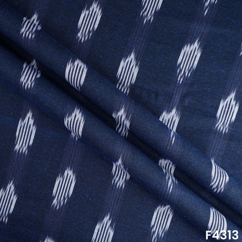 Ikkat  Handloom Cotton Fabric-F4313